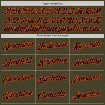 Custom Olive Black-Orange Authentic Throwback Salute To Service Basketball Jersey