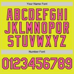 Custom Neon Yellow Pink-Black Authentic Baseball Jersey