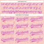 Custom Medium Pink Pink-White 3D Pink Ribbon Breast Cancer Awareness Month Women Health Care Support Performance Polo Shirt