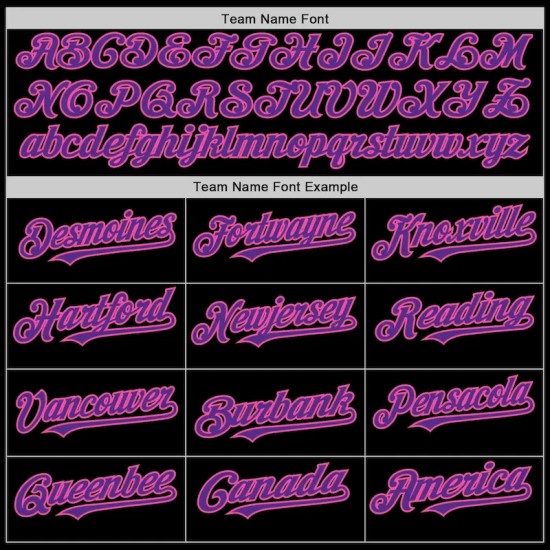 Custom Black Purple-Pink Mesh Authentic Throwback Baseball Jersey