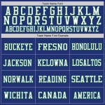 Custom Royal White-Kelly Green Mesh Authentic Throwback Football Jersey