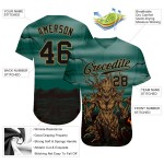Custom 3D Pattern Halloween Trick Treat Horror Night Authentic Baseball Jersey