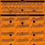 Custom Bay Orange Black 3D Pattern Design Spider Web Authentic Baseball Jersey