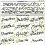 Custom White Black 3D Pickleball Paddles Balls Floral Performance T-Shirt