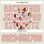 Custom Cream Red 3D Marcel Caram Allegory With Hand Authentic Baseball Jersey